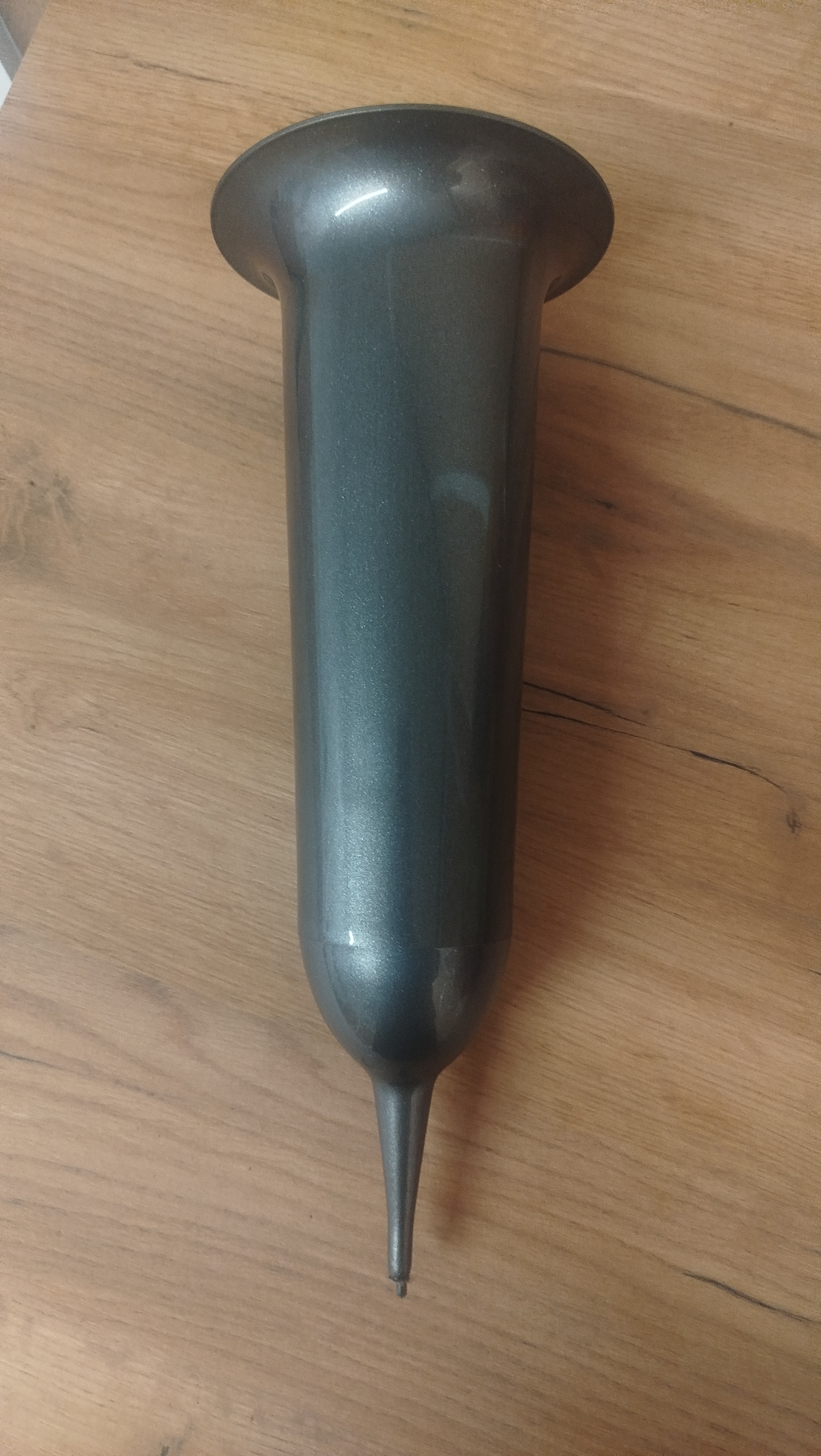 Ваза Пластиковая wbijany 2DONPL (30*14, материал Пластик, цвет графит) в упаковке 10 штук  арт:2398