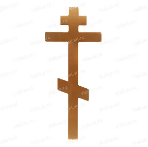 Крест V5 (20*8,5, Бронза, цвет Бронза, Православный) арт:1479