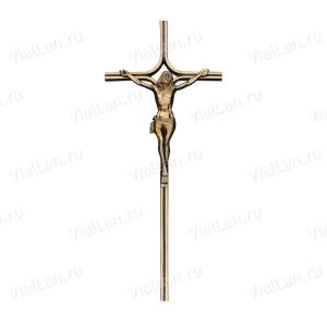 Крест K21 P2 (48*20, Бронза, цвет Темное золото, Католический) арт:851