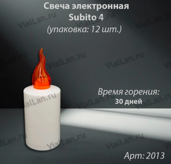 Свеча лампады электрическая S11 351 красная (11*4, Время горения 30 дней, в упаковке 12 шт.) арт:2013