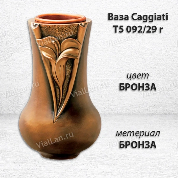 Ваза Caggiati T5 092/29 r (Материал Бронза, Цвет Бронза) арт:1805