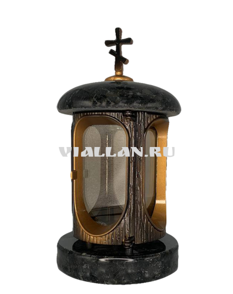 Лампада классика (Лабродарит, Бронза) арт:933